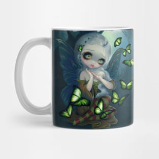 Chibi Fairy Girl with Butterflies Mug